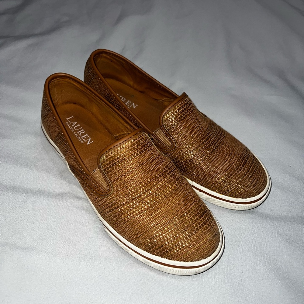Ralph Lauren Brown Slip-On Loafers